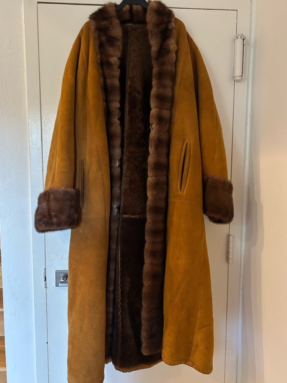 Vintage Birger Christensen 1970s Shearling and Mink Coat